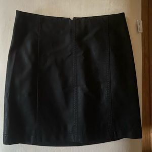 BRAND NEW free people faux leather skirt.
